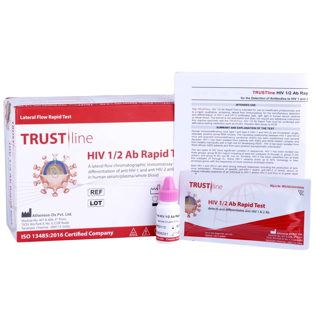 AR0011C HIV 1/2 Ab Rapid Test - TRUSTline Rapid Products - www.athenesedx.com