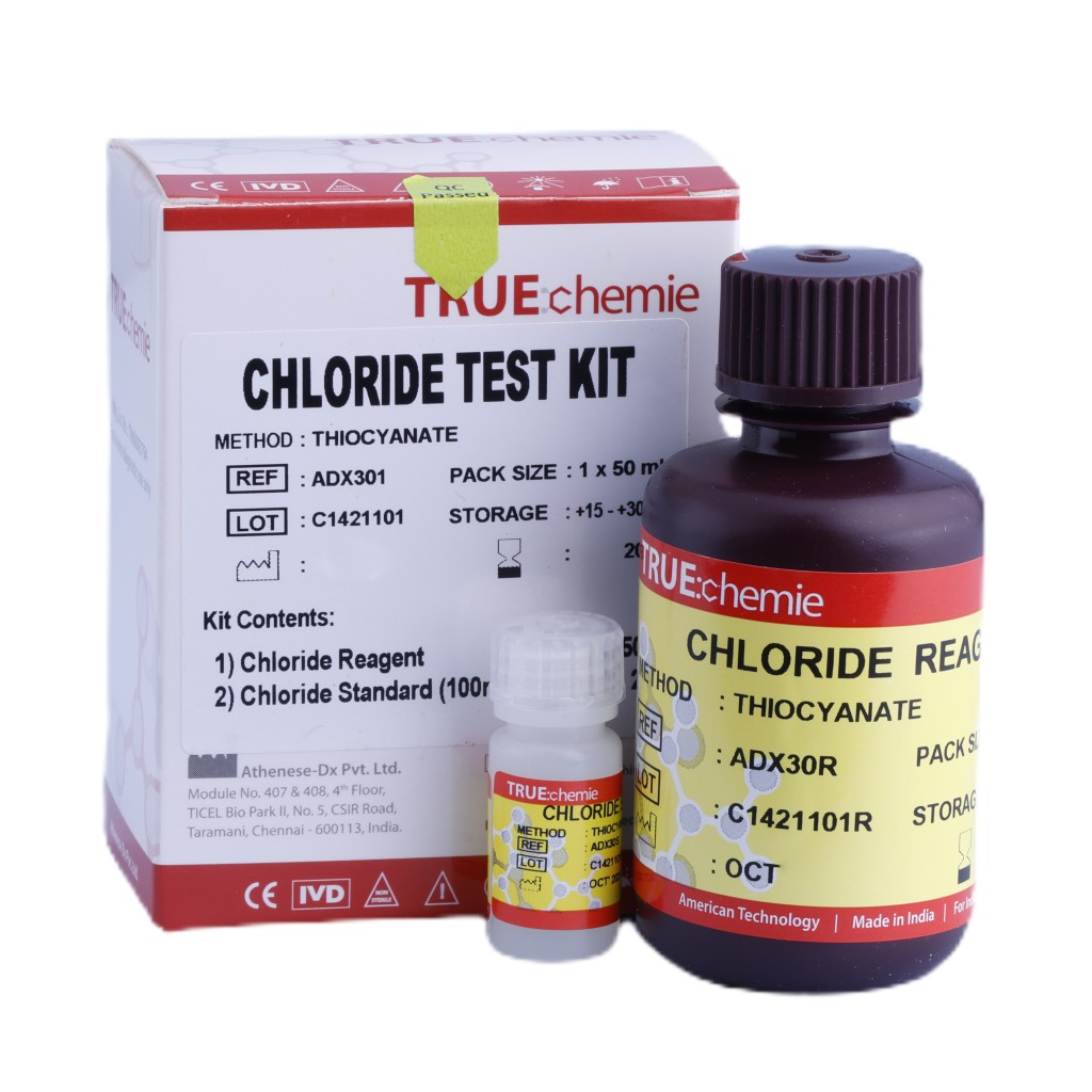 ADX301 TRUEchemie CHLORIDE TEST KIT - Clinical Biochemistry Kits - www.athenesedx.com