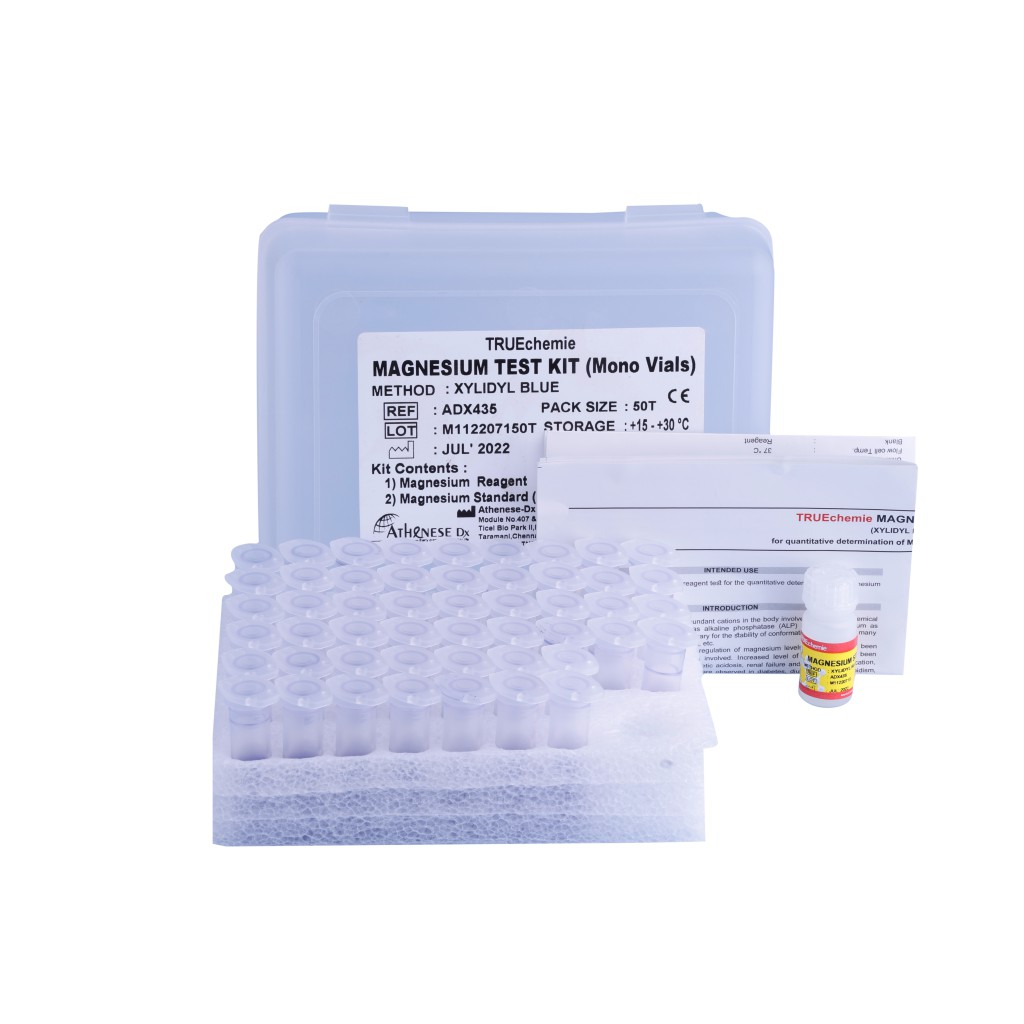 ADX435 TRUEchemie MAGNESIUM TEST KIT - Clinical Biochemistry Kits - www.athenesedx.com
