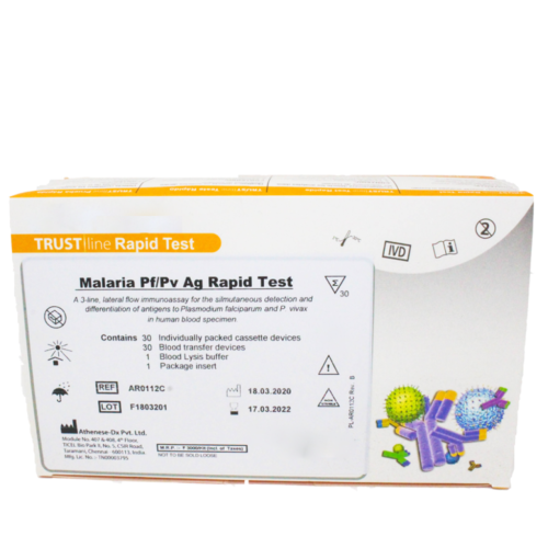 AR0112C Malaria Pf/Pv Ag Rapid Test -TRUSTline Rapid Products - www.athenesedx.com